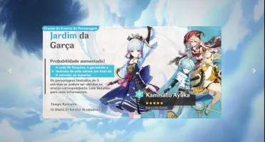 Genshin Impact AR 54/6 Personagens 5 Star