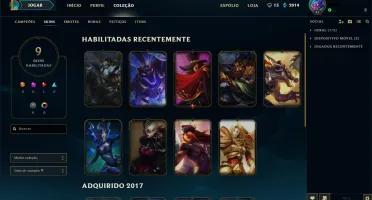 conta de league of legends