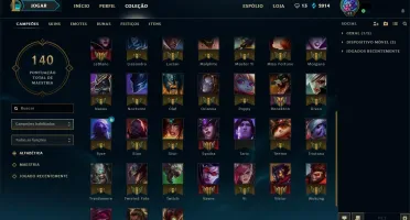conta de league of legends