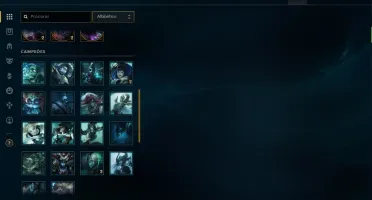 Conta gold 4 season 4 rara com muitas skins
