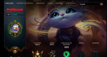 Conta gold 4 season 4 rara com muitas skins