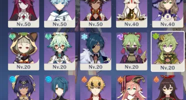 ganyu + ayaka + zhongli + mona c2 + jean