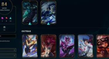 CONTA LOL - LVL 144 - 143 Champions - 84 Skins - FULL ACESSO