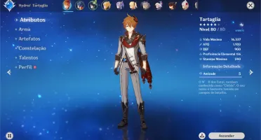 Conta otima 5 nat5 com fischl 6c ARCO 5* dano puro AR48