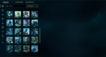 Conta Ex Mestre Todos Champs 204 Skins