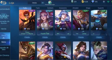 Vendo conta do jogo Mobile Legends: Bang Bang