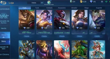 Vendo conta do jogo Mobile Legends: Bang Bang
