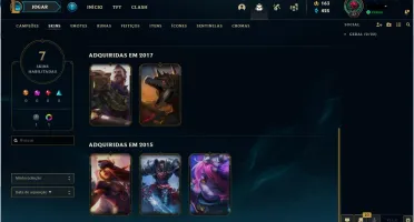 CONTA ANTIGA 4 skins vitoriosas