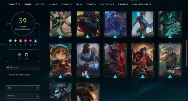 Prata 2 com 60 Champs e 39 Skins ( JG / ADC / MID )