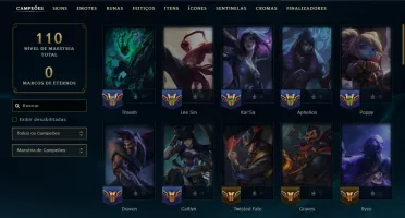 Prata 2 com 60 Champs e 39 Skins ( JG / ADC / MID )
