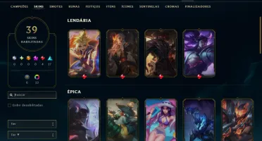 Prata 2 com 60 Champs e 39 Skins ( JG / ADC / MID )