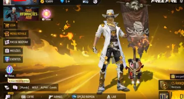 Conta freefire com anjelical e skins extremamente raras