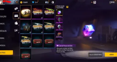 Conta freefire com anjelical e skins extremamente raras