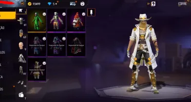 Conta freefire com anjelical e skins extremamente raras