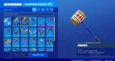 CONTA DO FORTNITE COM ARLEQUINA NINJA E OUTRAS SKINS