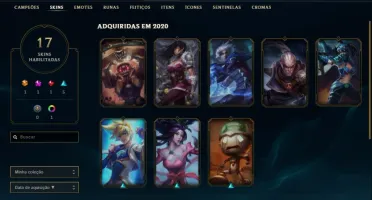 ACC LOL GOLD, SKINS E CHAMPS
