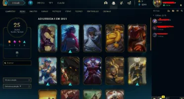 Conta League of Legends c/ elo Ouro IV+skin Mis Fortune rara