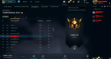 Conta League of Legends c/ elo Ouro IV+skin Mis Fortune rara