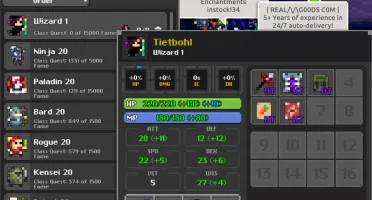 Conta ROTMG Pet Divino Combinação Prf (Realm of The Mad God)