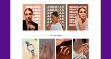 Template Loja amorel joias - Feito com wordpress + Elementor