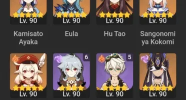 V> Conta AR 59 - Shogun C2/Ayaka/Venti + Armas T5