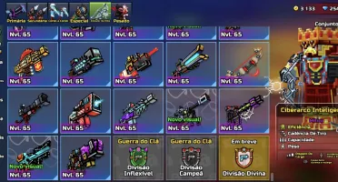 🔥👑 Conta Suprema Pixel Gun 3D – Todas As Armas Max! 👑🔥