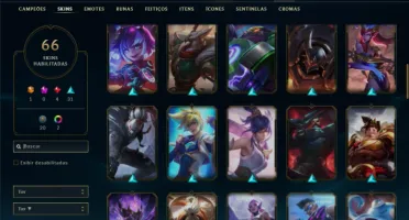 Unranked com 150 Champs e 66 Skins