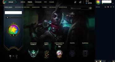Conta lol Platina 4 com 51V e 27D, Perfeita!!!