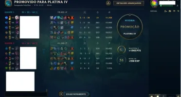 Conta lol Platina 4 com 51V e 27D, Perfeita!!!