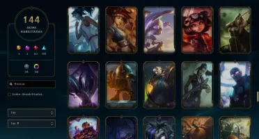 CONTA COM 144 SKINS BOAS, 156 CAMPEÕES, NUNCA BANIDA