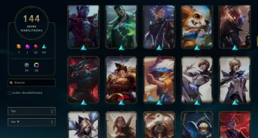 CONTA COM 144 SKINS BOAS, 156 CAMPEÕES, NUNCA BANIDA
