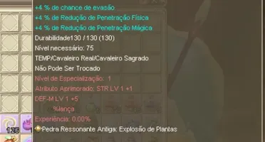 Templário level 75 - Pega 11k de DEF (sem buff de profeta)