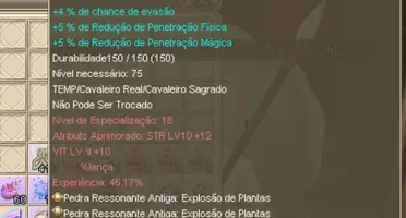 Templário level 75 - Pega 11k de DEF (sem buff de profeta)