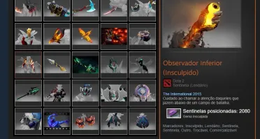Dota 2 com muitos itens/battlepass 2019