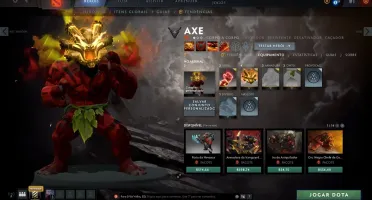 Dota 2 com muitos itens/battlepass 2019