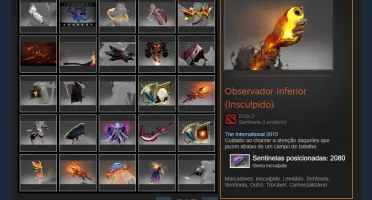 Dota 2 com muitos itens/battlepass 2019