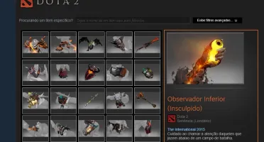 Dota 2 com muitos itens/battlepass 2019