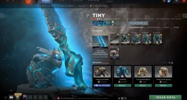 Dota 2 com muitos itens/battlepass 2019
