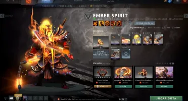 Dota 2 com muitos itens/battlepass 2019