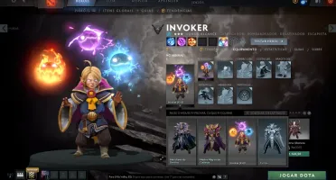 Dota 2 com muitos itens/battlepass 2019