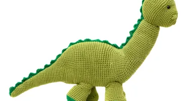 Dinossauro Grande Verde em Amigurumi