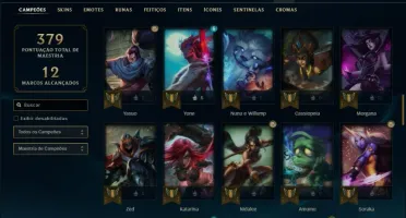 Conta prata 4 com 41 skins e 80 champs