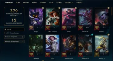 Conta prata 4 com 41 skins e 80 champs