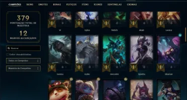 Conta prata 4 com 41 skins e 80 champs