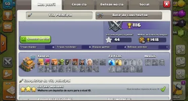 Conta Clash of clans cv7
