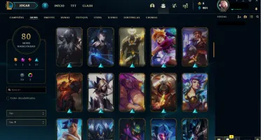 CONTA LOL - PLATINA 4 • 80SKINS 102 CHAMP