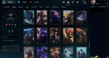 CONTA LOL - PLATINA 4 • 80SKINS 102 CHAMP