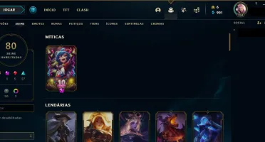 CONTA LOL - PLATINA 4 • 80SKINS 102 CHAMP
