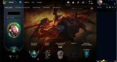 CONTA LOL - PLATINA 4 • 80SKINS 102 CHAMP