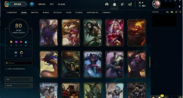 CONTA LOL - PLATINA 4 • 80SKINS 102 CHAMP